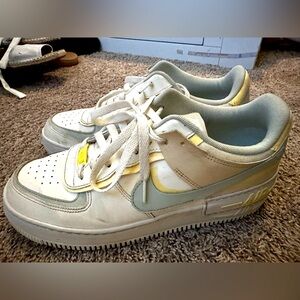 Nike Air Force 1 Women- Pastel and White, Size 11
